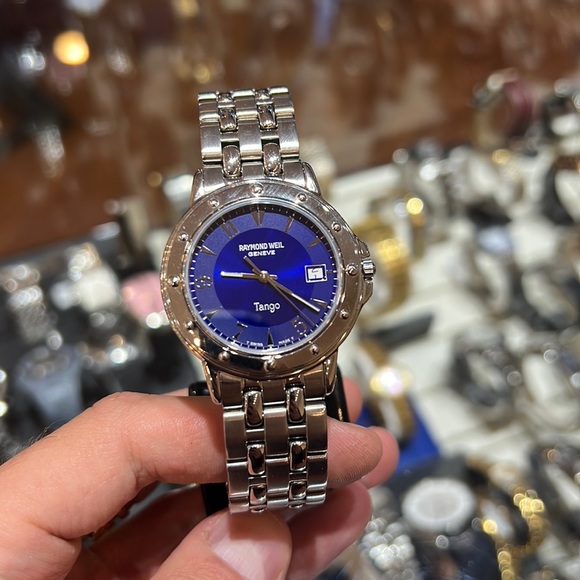 Raymond Weil 5560 Tango Collection Blue Dial Men’s Wristwatch Stainless Steel - Picture 3 of 8